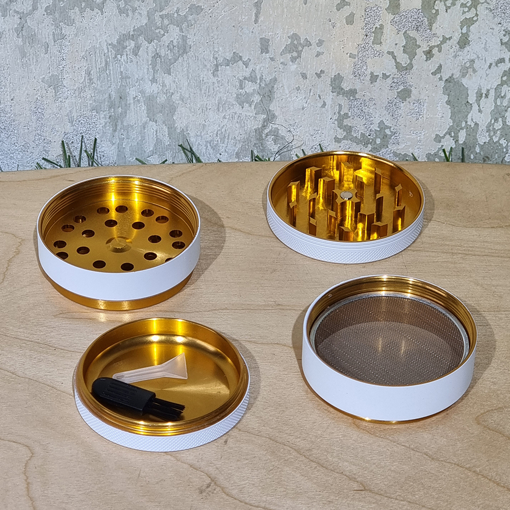 [1002] ที่บดสมุนไพร pastel Grinder ขนาด 63mm 4ชั้น ฟันคม งานCNC เครื่องบดสมุนไพร บดกาแฟ ไกเดอร์บด