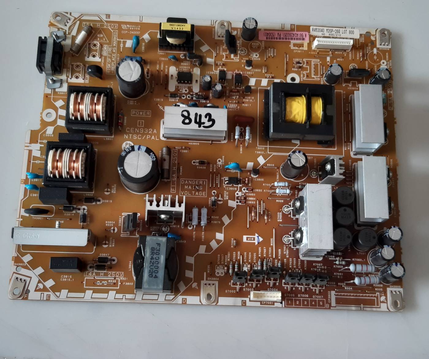 อันที่ 843 SHARP LC-50LE440M ซัฟฟลาย CEN932A ดีเทสแล้ว