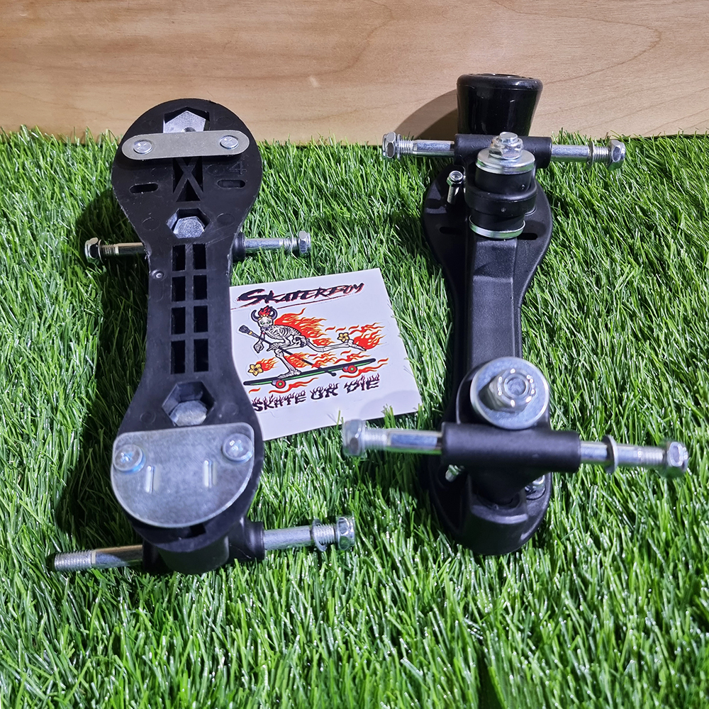 [0231] ฐานรองเท้า Roller skate 4ล้อ DIY รองเท้าผ้าใบ หุ้มข้อ เบรกแบบ Impala