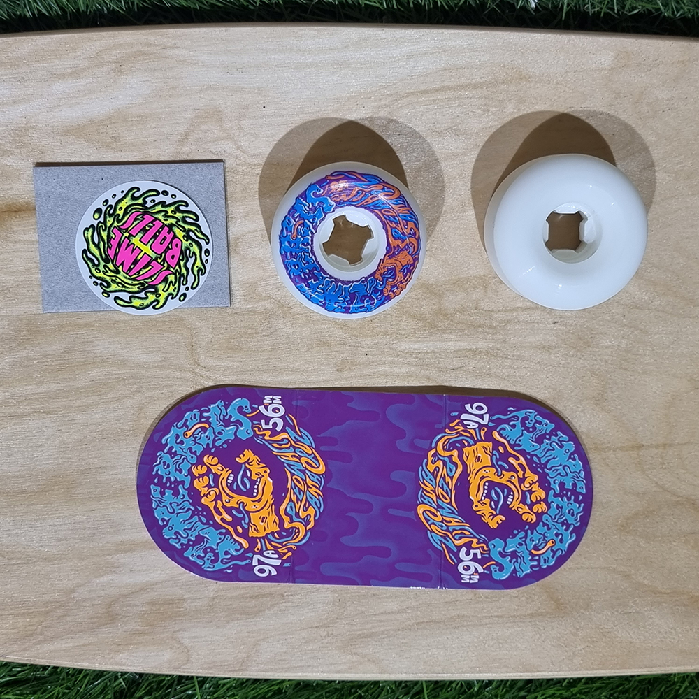 [0315] ล้อ Slime Balls 56mm แข็ง 97A 99A รุ่น SantaCruz, Vomits, berger