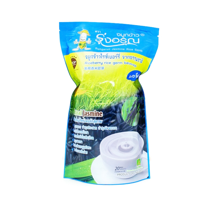 [รุ่งอรุณ] จมูกข้าวไรซ์เบอร์รี่ (ซองฟ้า) 200g."เจ"
