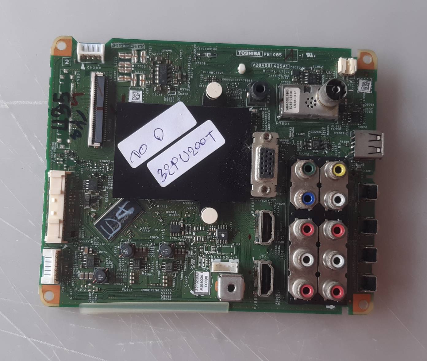 อันที่ 435 TOSHIBA 32PU200T ซีสเตร็ม V28A001425A1 ดีเทสแล้ว จอ O
