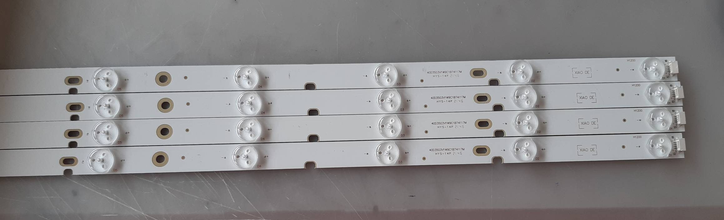 หลอดใหม่อันที่ 262 SHARP LC-40LE265M LC-40LE265X 40LE275X หลอด9ดวง4แถว A-HWCQ40D675 ยาว74 40D3503V1W9C1B74117M