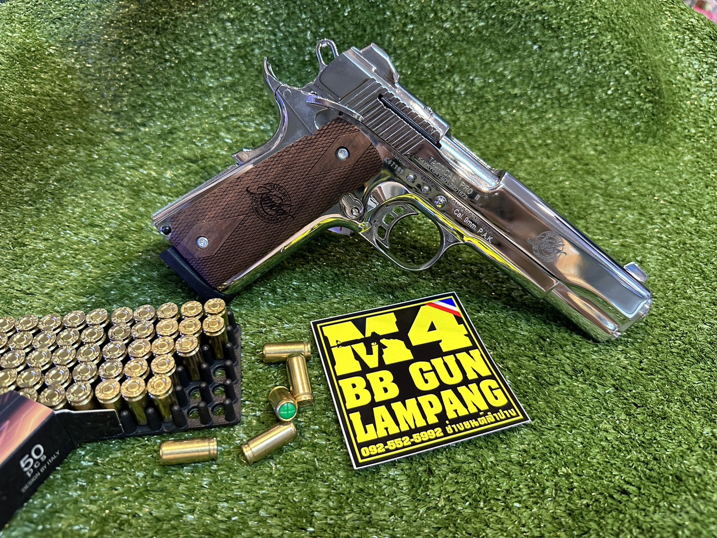 KUZEY M1911 ลาย KIMBER ลำกล้อง 5" สีเงินเงา