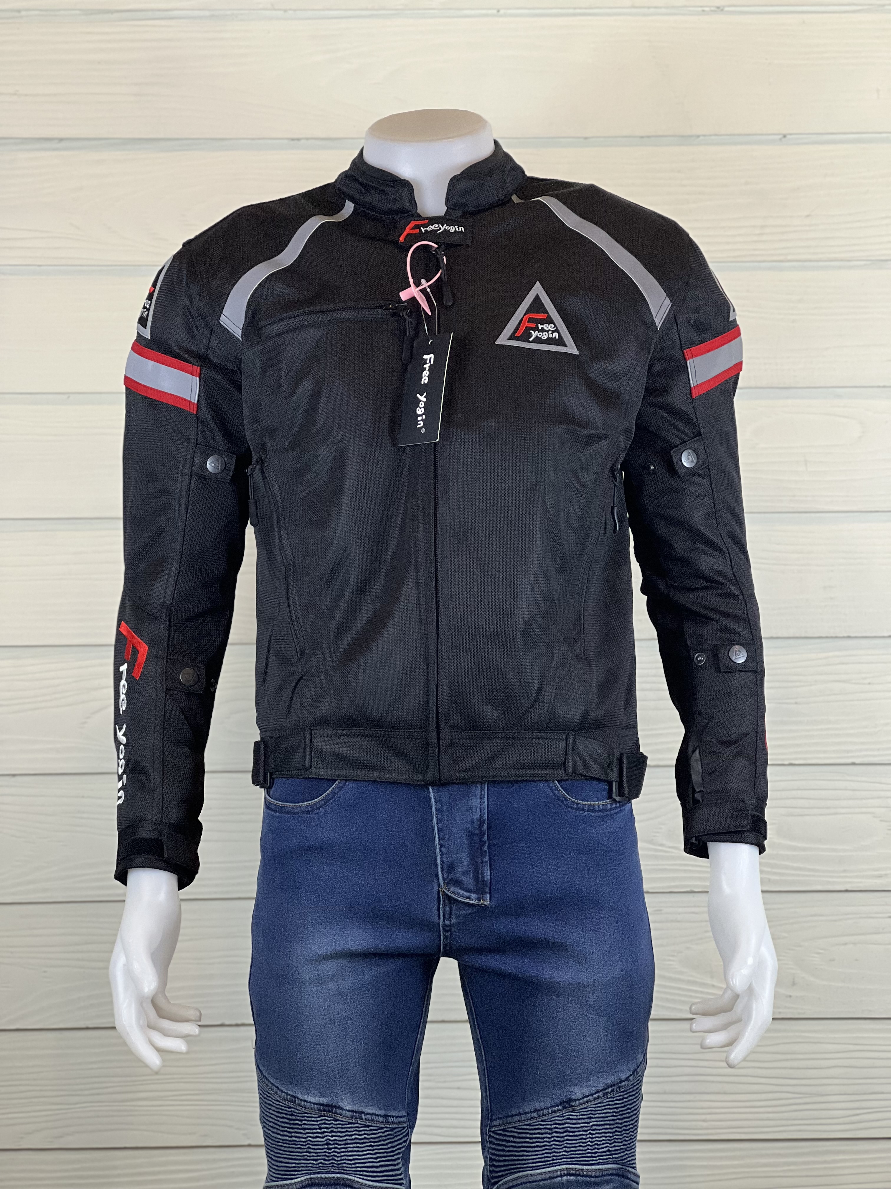 เสื้อขี่มอเตอร์ไซด์แบบ Air Flow เบอร์ XXL : อก 48" ยาว 26" (Air Flow)