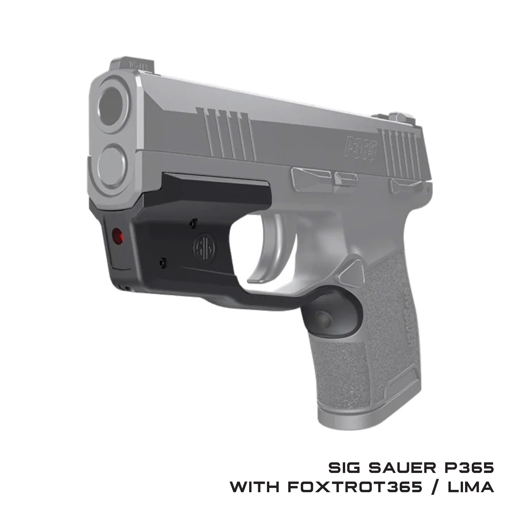 CYTAC ซองพกนอก ปลดล็อคนิ้วชี้ รุ่น Sig Sauer P365 ติดไฟฉายFoxtrot/เลเซอร์ Lima (K500)