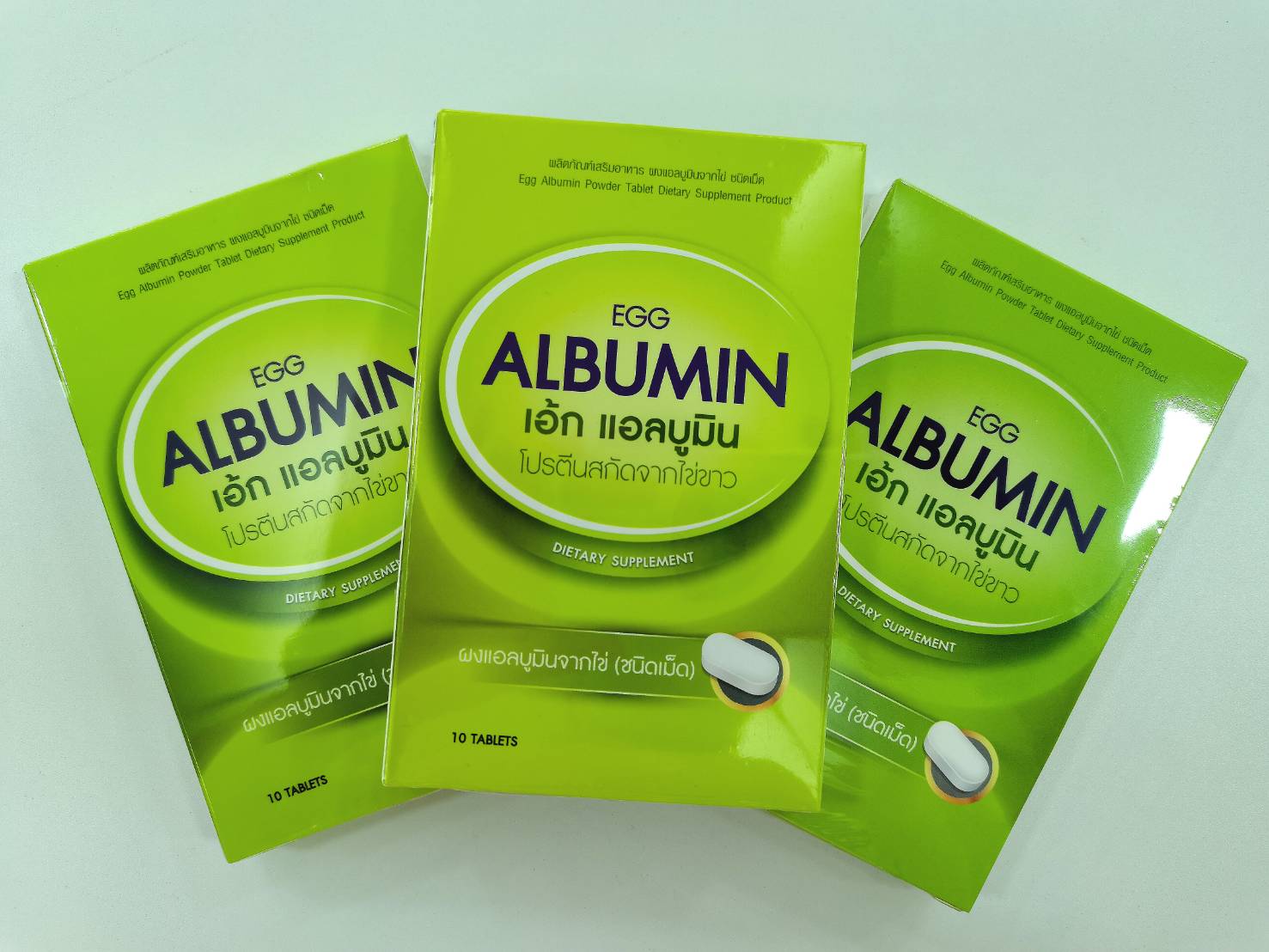 EGG ALBUMIN 60 TAB อัลบูมิน โปรตีนไข่ขาวสกัด ชนิดเม็ด สกัดจากไข่ขาวซึ่งมีโปรตีนสูง👍🌟