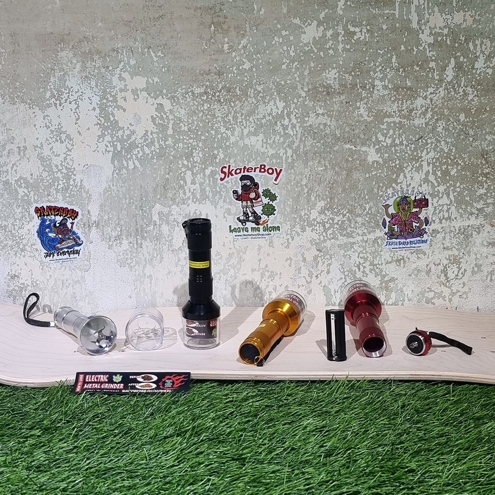 [1002] เครื่องบดสมุนไพร ไฟฟ้า2แบบ smartphone ถ่าน AAA หัว micro USB, USB-C, Iphone