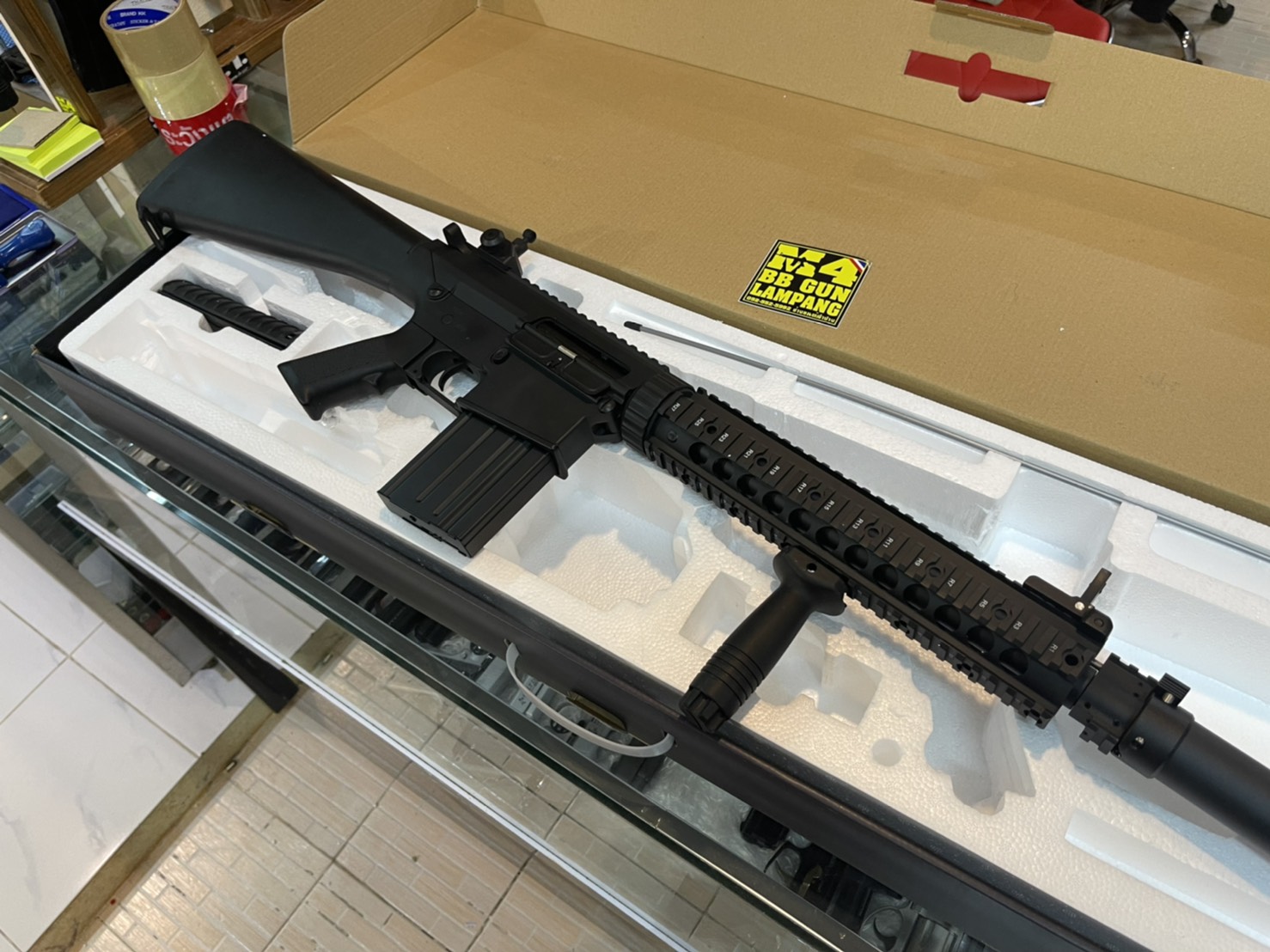 A&K SR25 ASSAULT RIFLE SERIES SR25 สีดำ