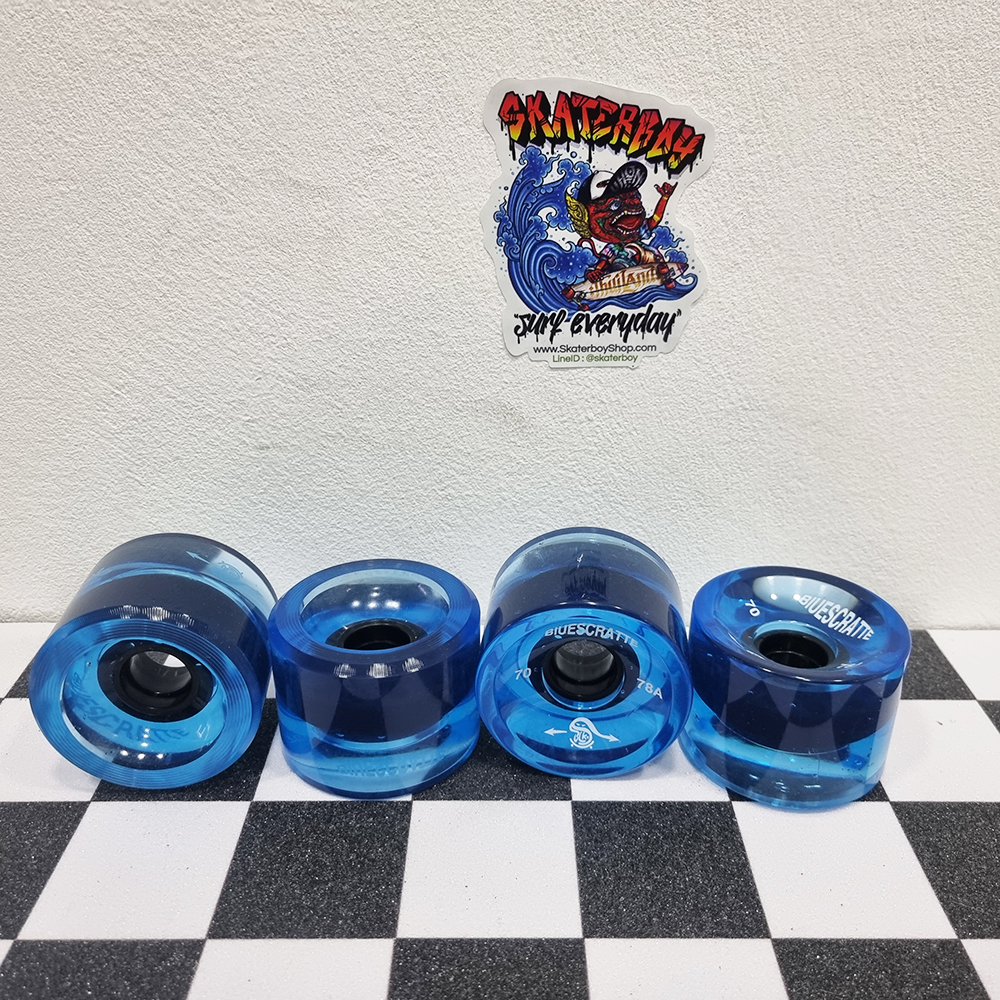 [0317][ลด50%] ชุดล้อสเก็ตบอร์ด 4ล้อ 70x50mm ยางนิ่ม 78A สำหรับ longboard dance