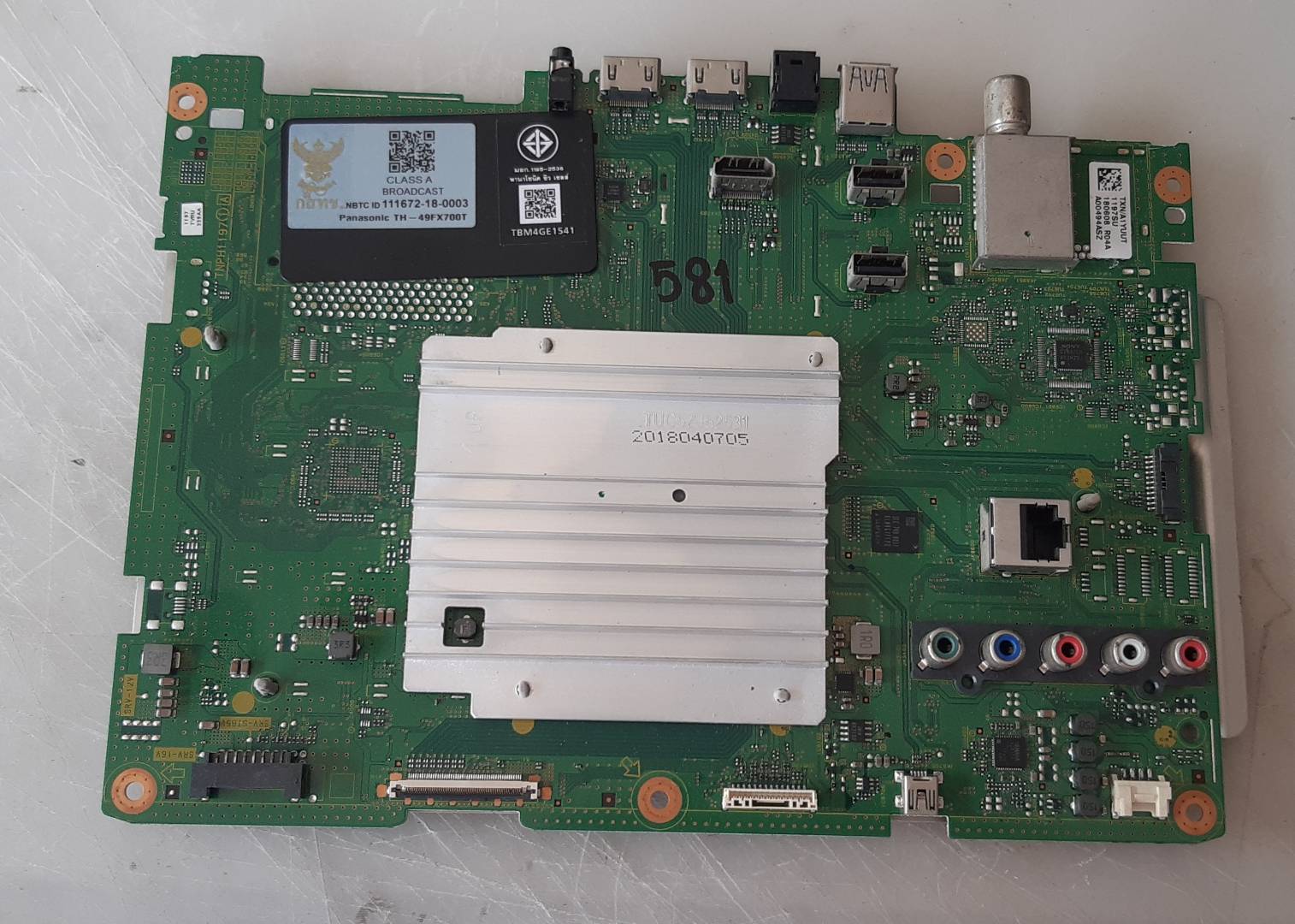 อันที่ 581 Panasonic TH-49FX700T ซีสเตร็ม TNPH1197 ดีเทสแล้ว