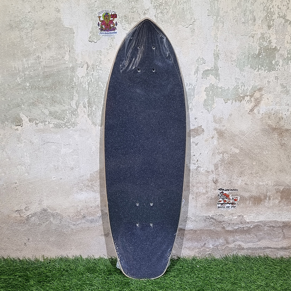 [0301] บอร์ดไม้ Surfskate ขนาด 32"x 9.5" ลายสวยงาม พร้อมติดกระดาษทราย