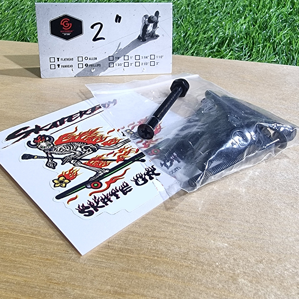 [0309] น็อตดำยึดทรัค มีบ่าไม่กินไม้ ยาว 1.5" 1.75" 2" 2.5" 3" เกรดดี