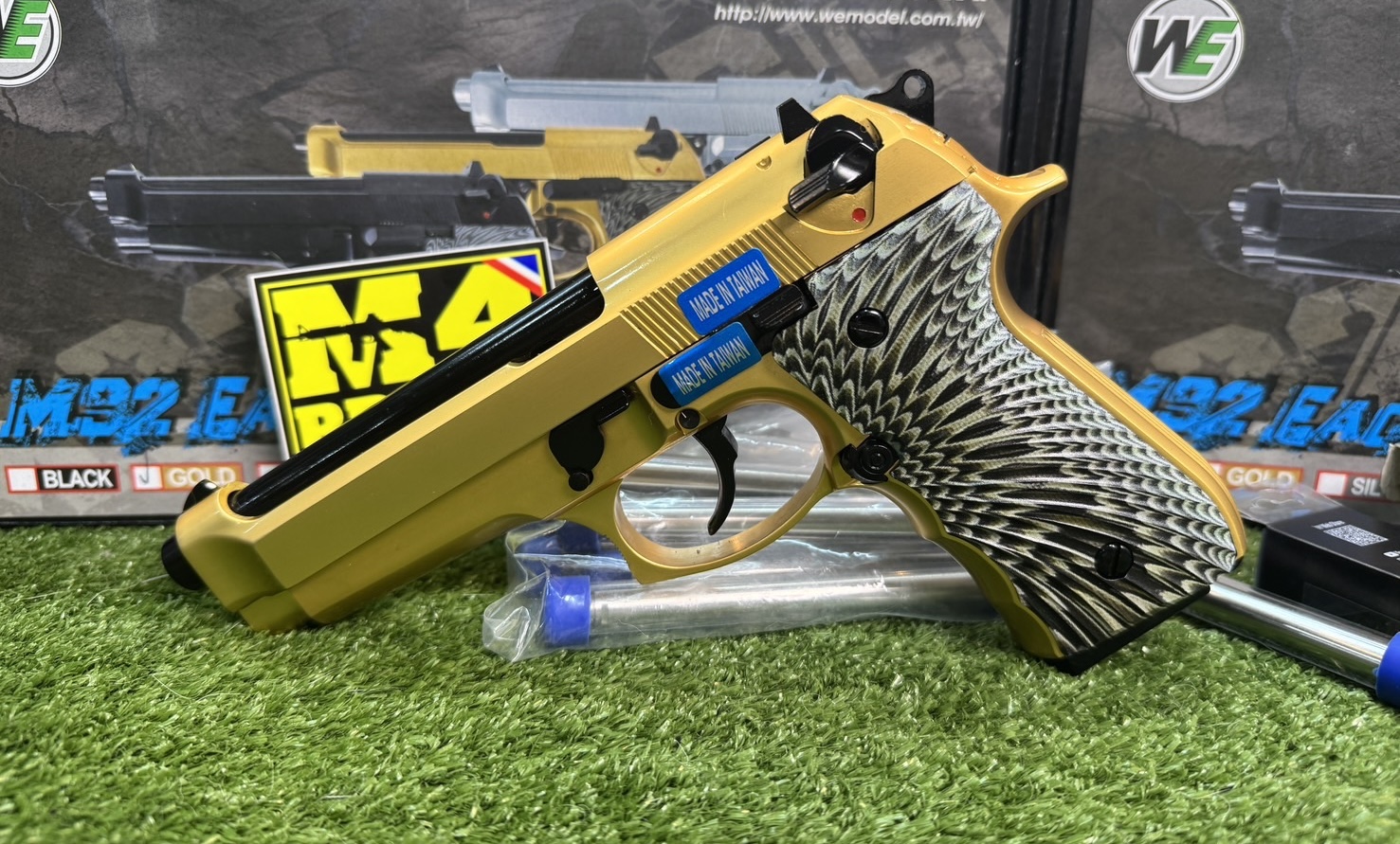 WE M92 EAGLE Full Auto GBB (Gold)