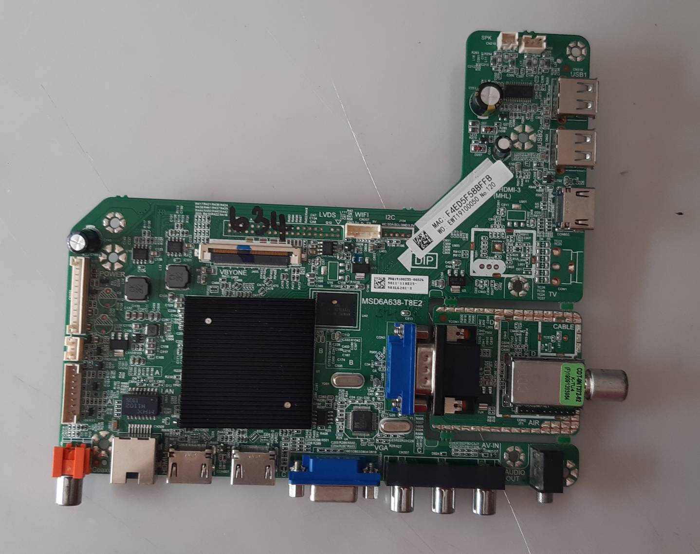 อันที่ 634 ACONATIC 49US533AN ซีสเตร็ม MSD6A638-T8E2 ดีเทสแล้ว
