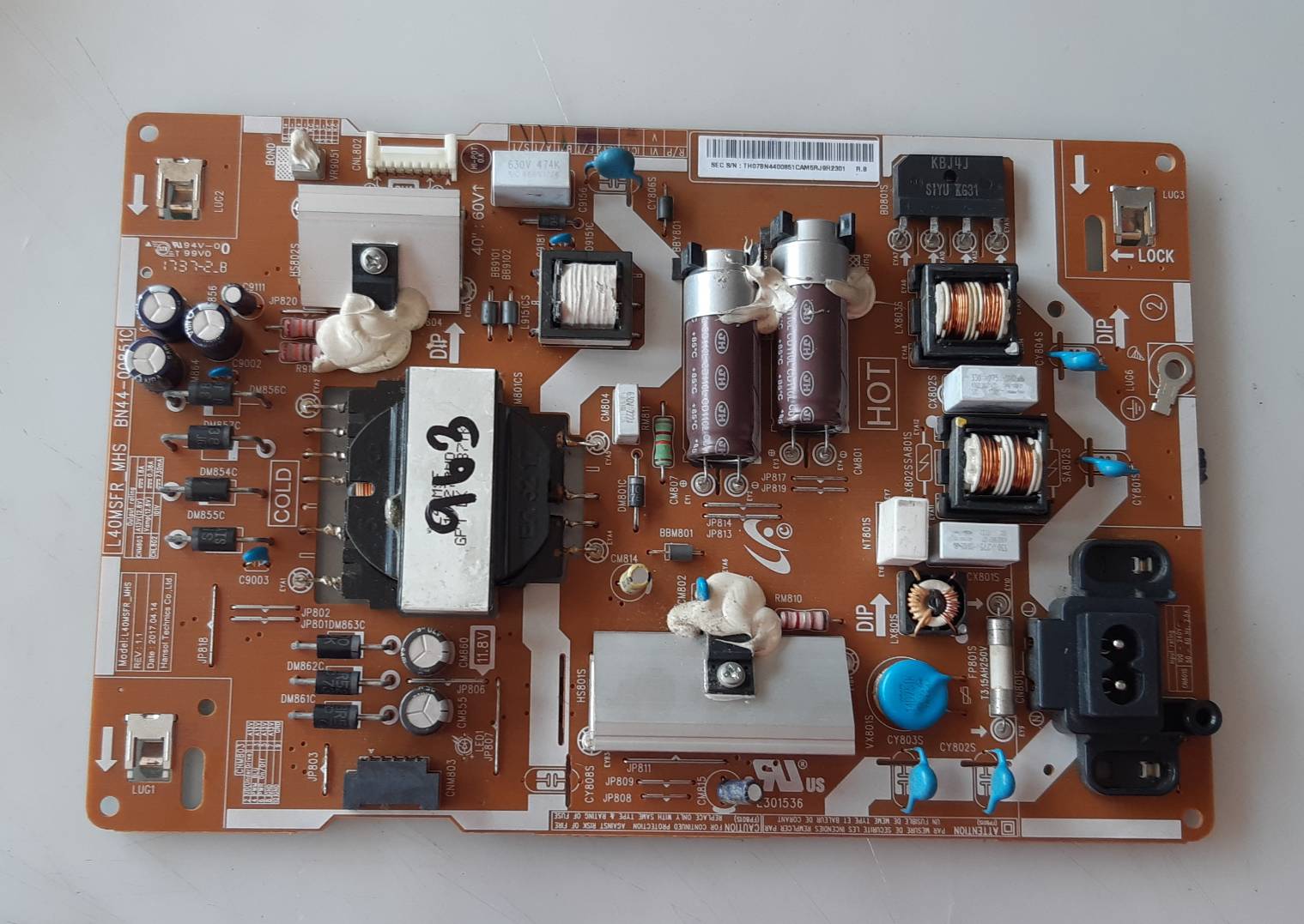 อันที่ 963 Samsung UA40J5200DKXT ซัฟฟลาย BN44-00851C ดีเทสแล้ว