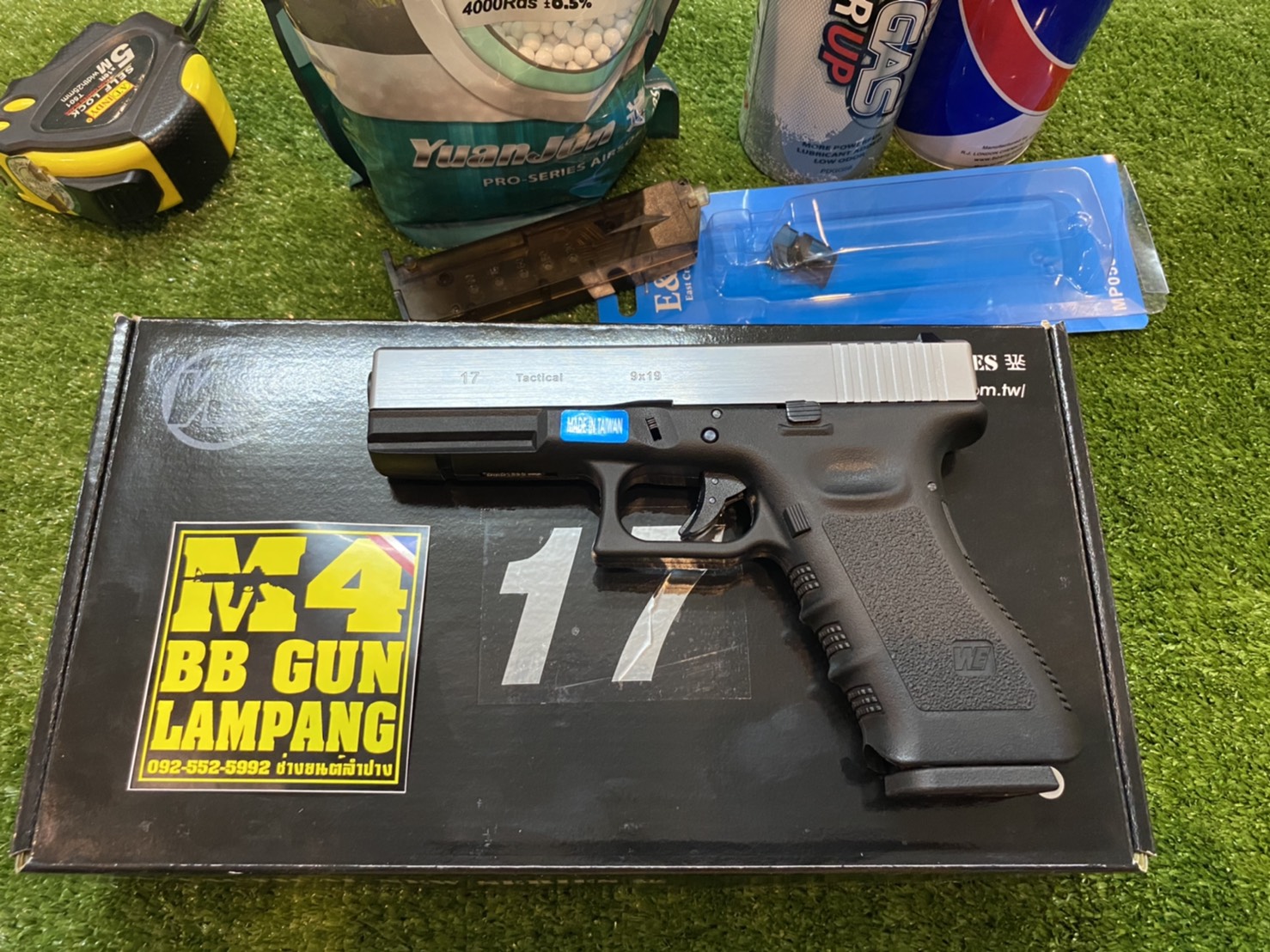 WE Glock17 Gen3 – สีเงิน