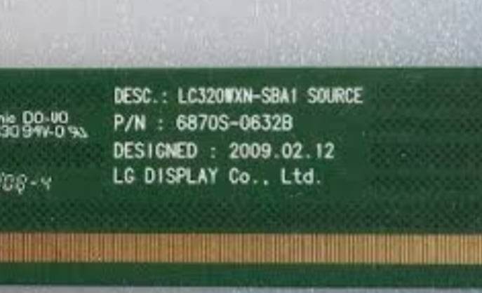 ขายจอ LG 32LH20R ทีคอน 6870C-0238A ทีบาร์ 6870S-0632B เบอร์จอ LC320WXN 2COF 30PIN ไฟซ้าย เสียบ