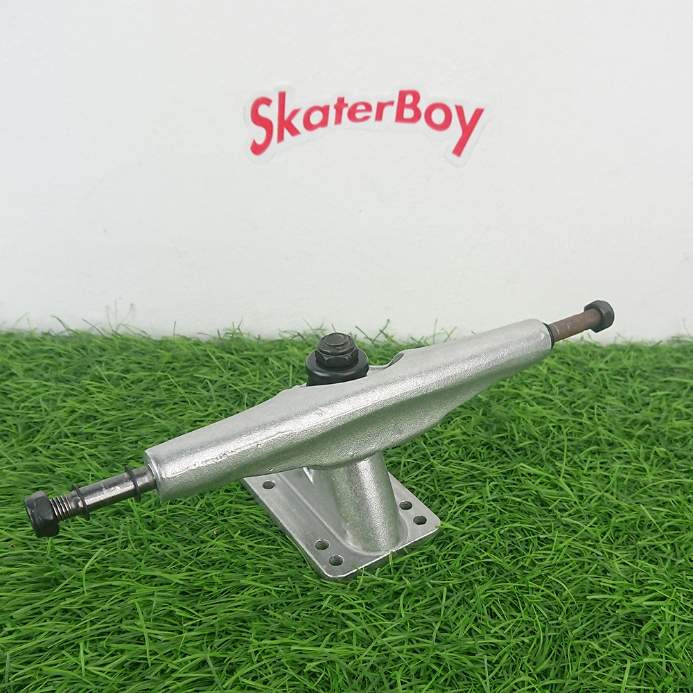 [0306] Surf truck (short spring). Can be fully turned. Bolt holes are threaded. Width 6.25 inches, height 2.5 inches. Great value.