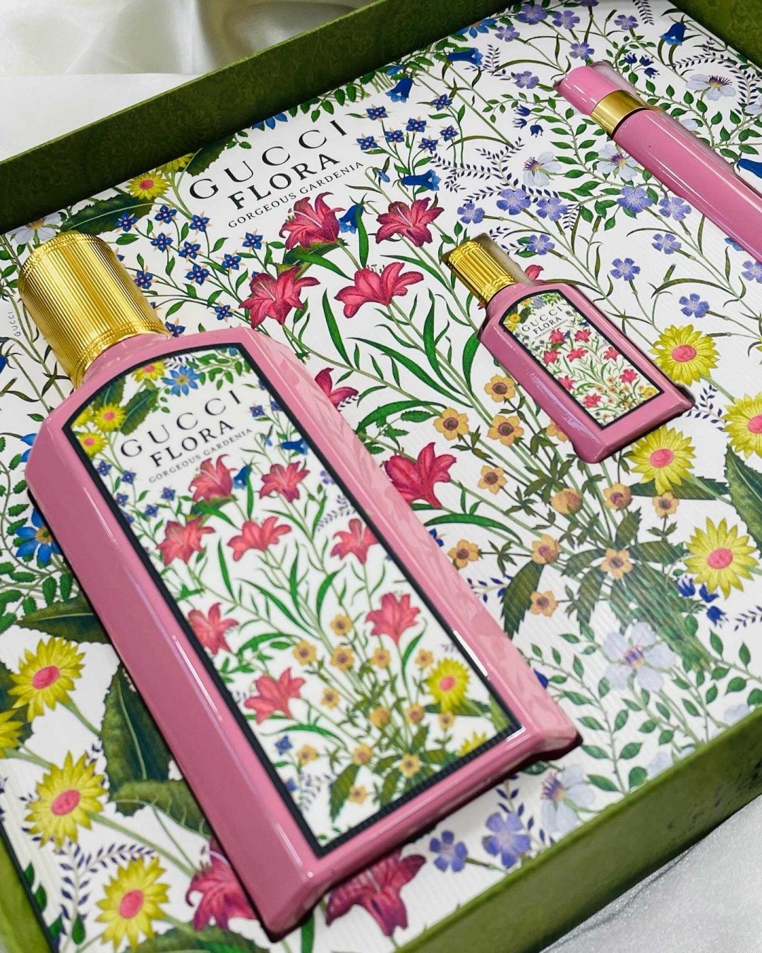 เซ็ทน้ำหอม Gucci Flora Gorgeous Gardenia EDP Set 3 Pcs.