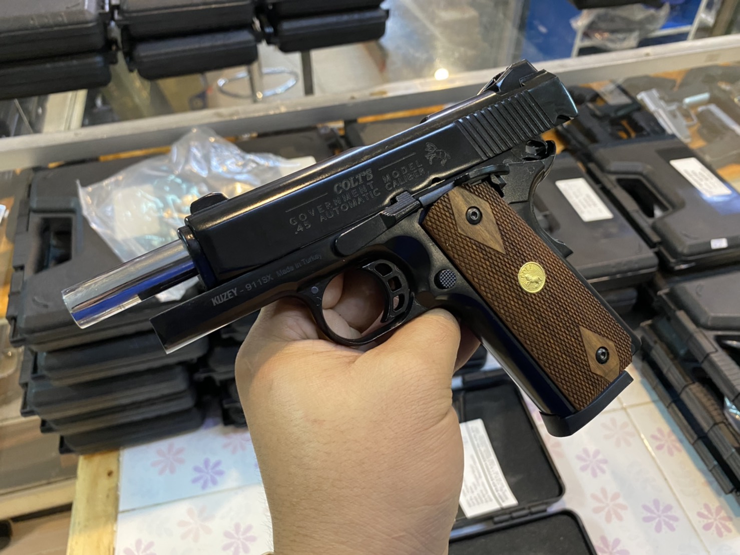KUZEY M1911 ลาย Government ลำกล้อง 4" ดำ