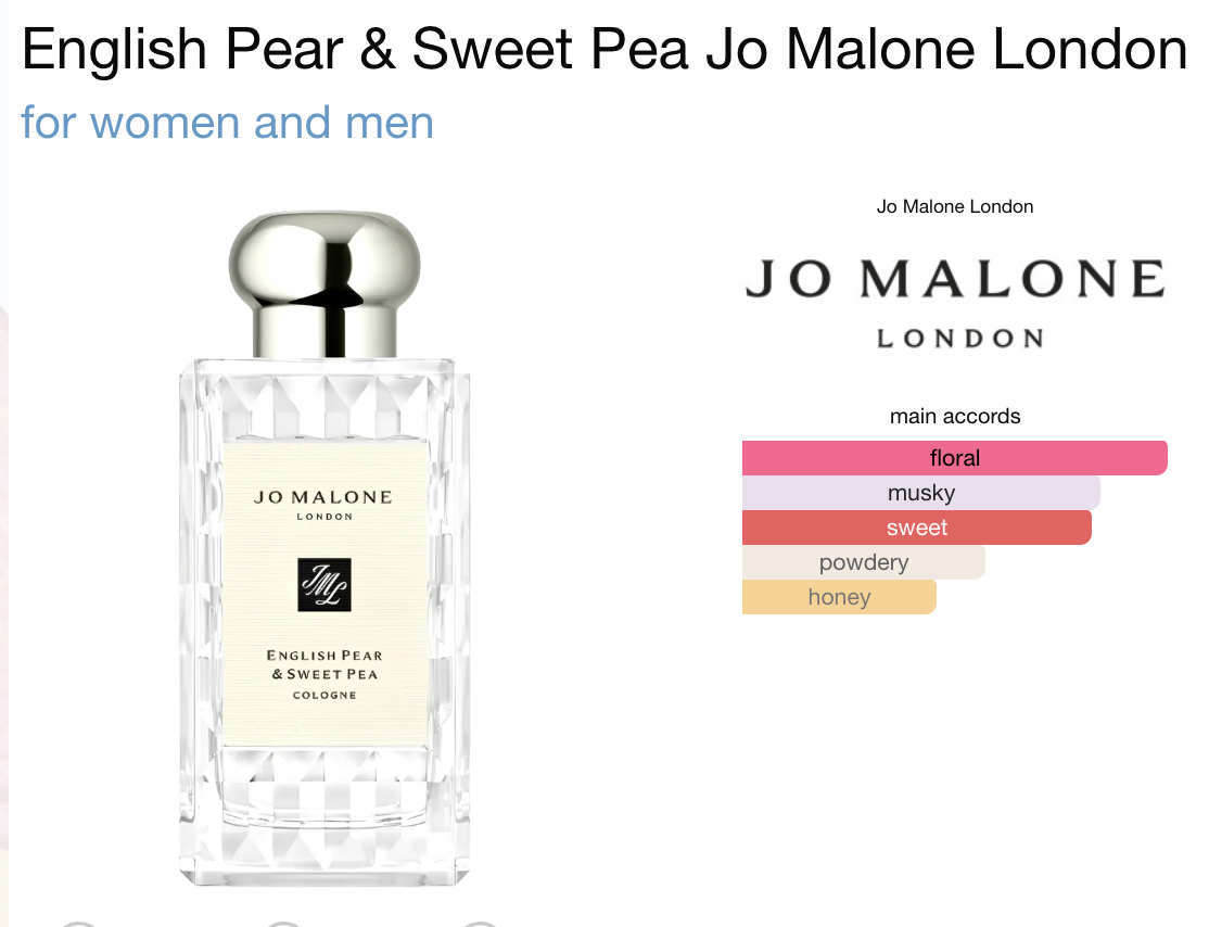Jo Malone London English Pear & Sweet Pea 100 ml (Counter Box)