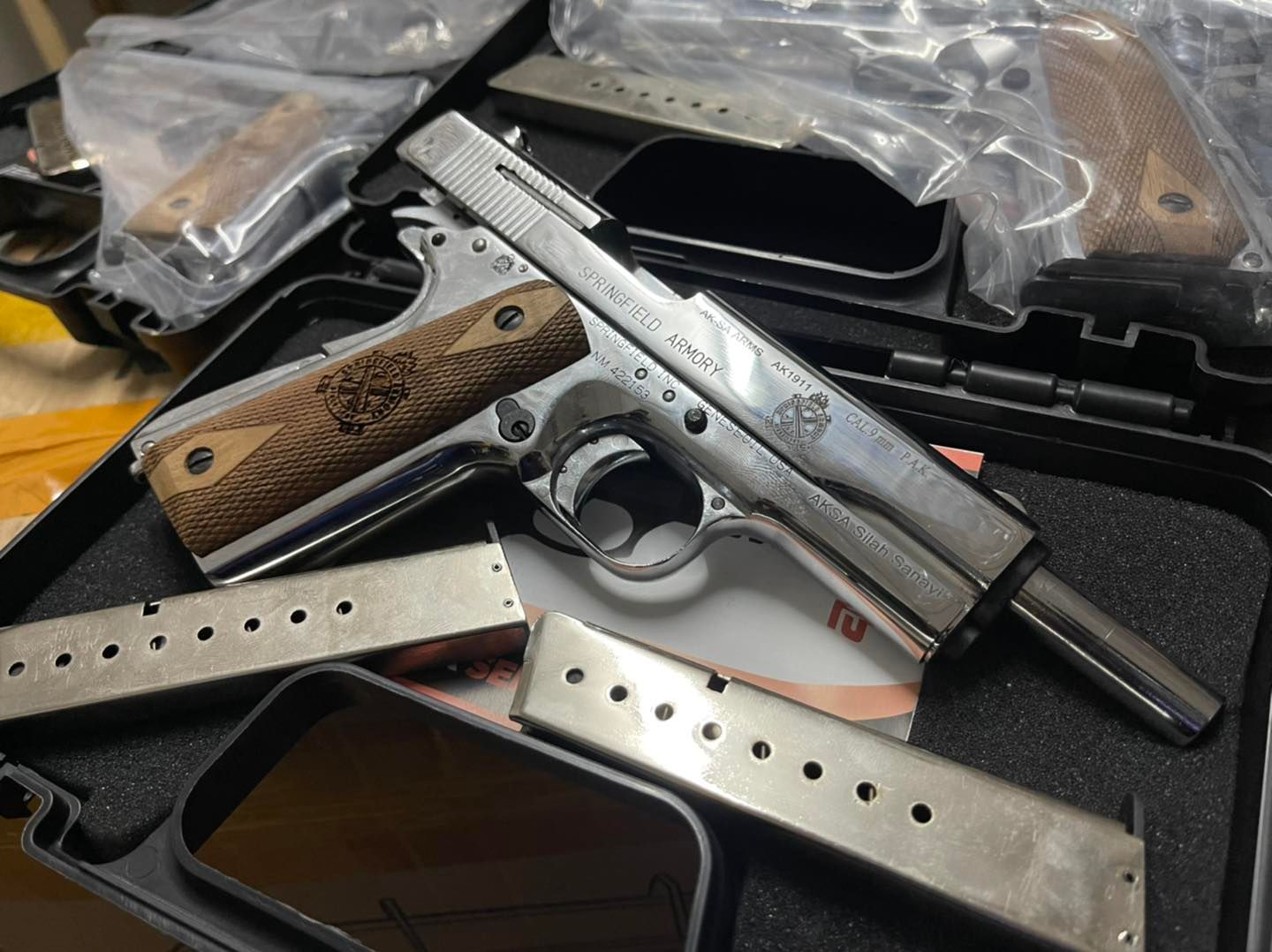 AKSA COLT 1911 ลาย Spring Field สีเงินเงา