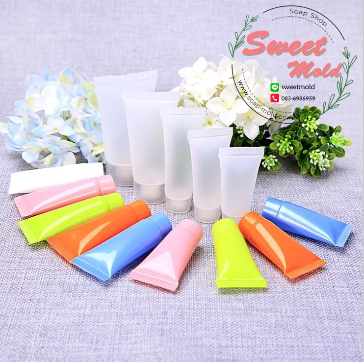 หลอดใส่ครีมขนาด 5g 10g 20g 30g แพ็ค20ชิ้น