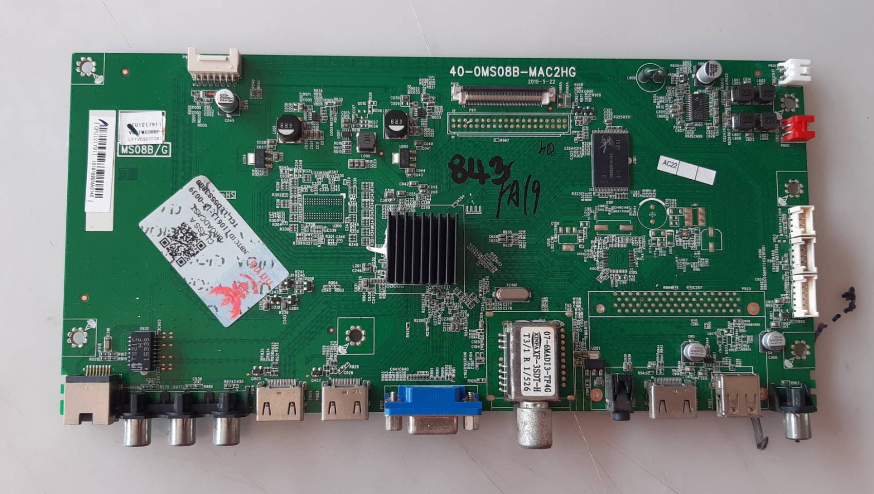 อันที่ 843 TCL 55S3800 ซีสเตร็ม 40-0MS08B-MAC2HG ดีเทสแล้ว