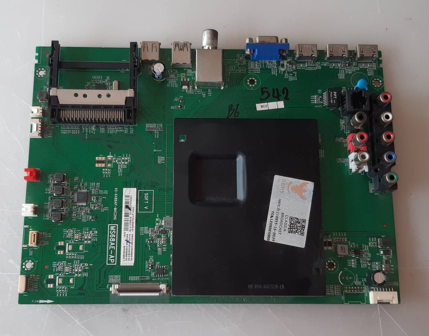 อันที่ 542 TCL 55E5900 ซีสเตร็ม 40-6488AP-MAC2HG MS68AE-AP ดีเทสแล้ว