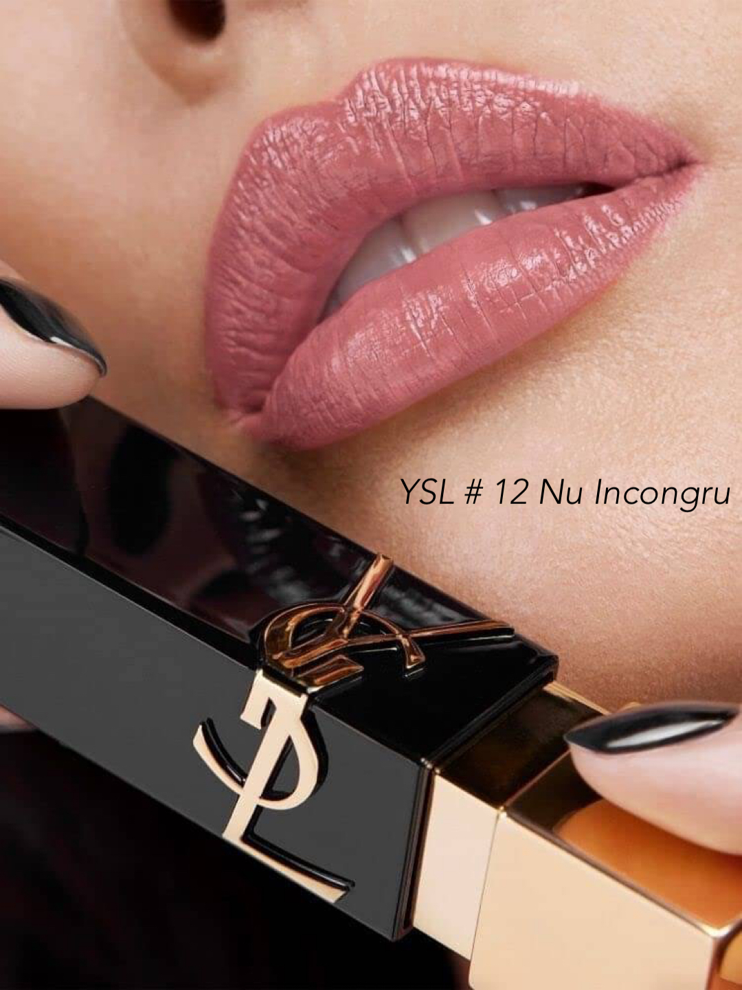 ลิปสติก YSL Rouge Pur Couture The Bold Lipstick 0.8g # No.12 Nu Incongru