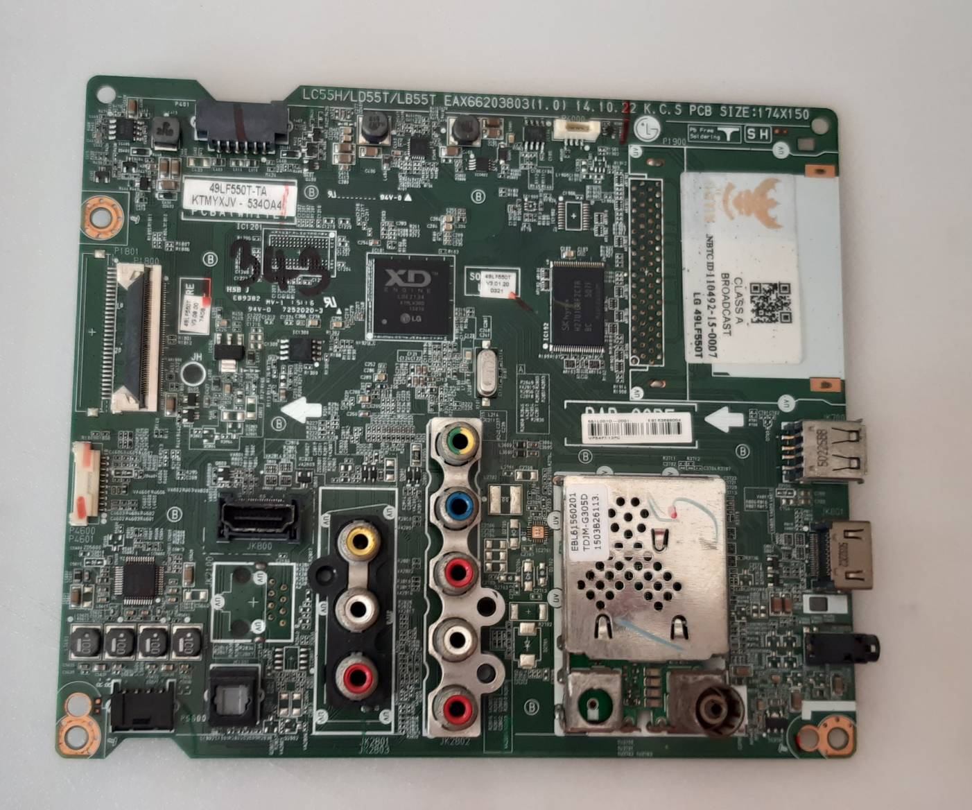 อันที่ 343 LG 49LF550T ซีสเตร็ม EAX66203803 1.0 ดีเทสแล้ว