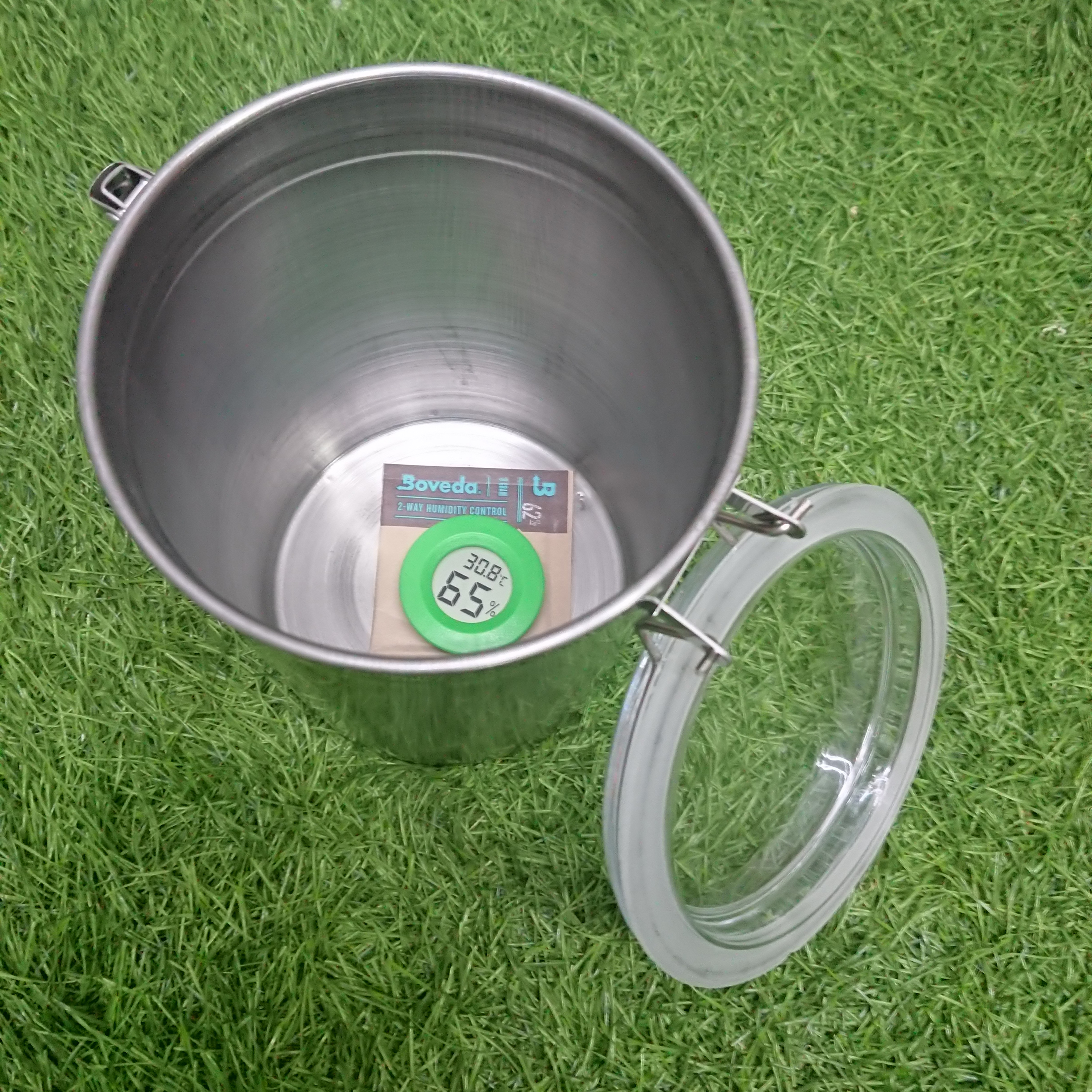 [1003] กระป๋อง Stainless steel หลายขนาด ล็อคเก็บความชื้น เก็บสมุนไพร ชา กาแฟ