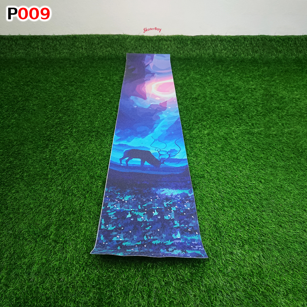 0303 สติ๊กเกอร์ กระดาษทราย 120x26 cm สำหรับ สเก็ตบอร์ด เซิร์ฟสเก็ต ลองบอร์ด Graphic Grip Tape skateboard longboard surf skate