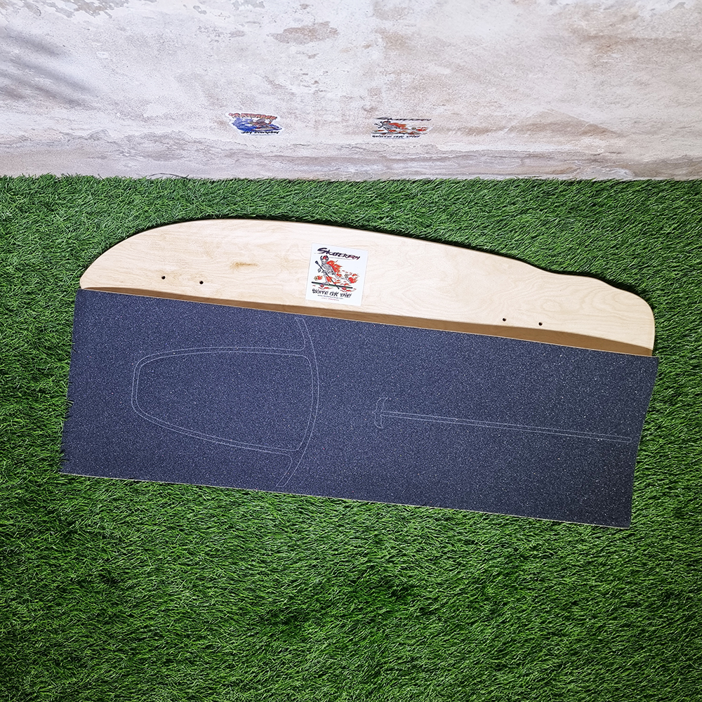 0303 สติ๊กเกอร์ กระดาษทราย สเก็ตบอร์ด กว้าง 26cm grip tape surf skate longboard cruiser