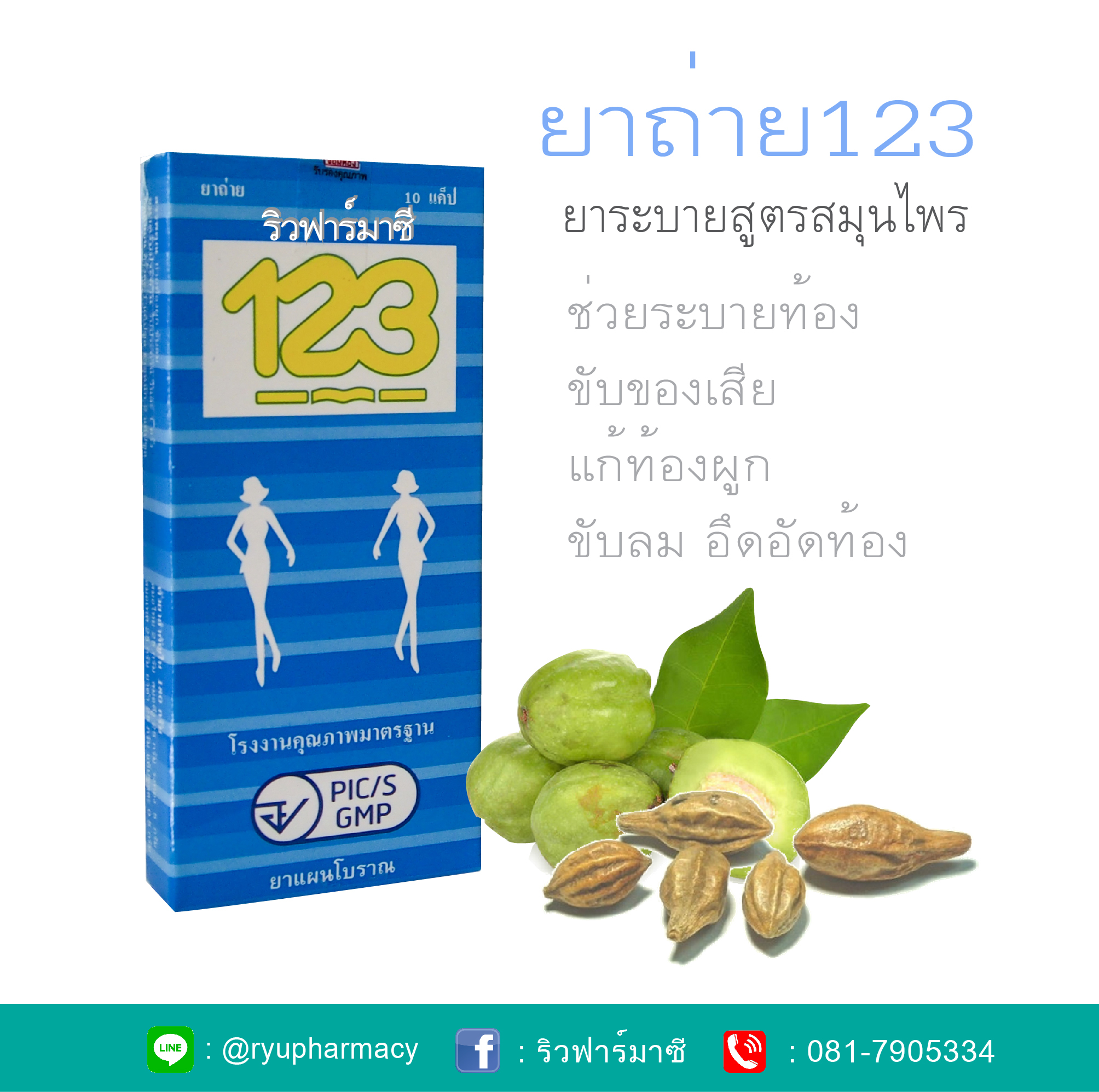 ยาระบาย123 ยาถ่าย123 ยาระบายสมุนไพรสูตรดีท็อก