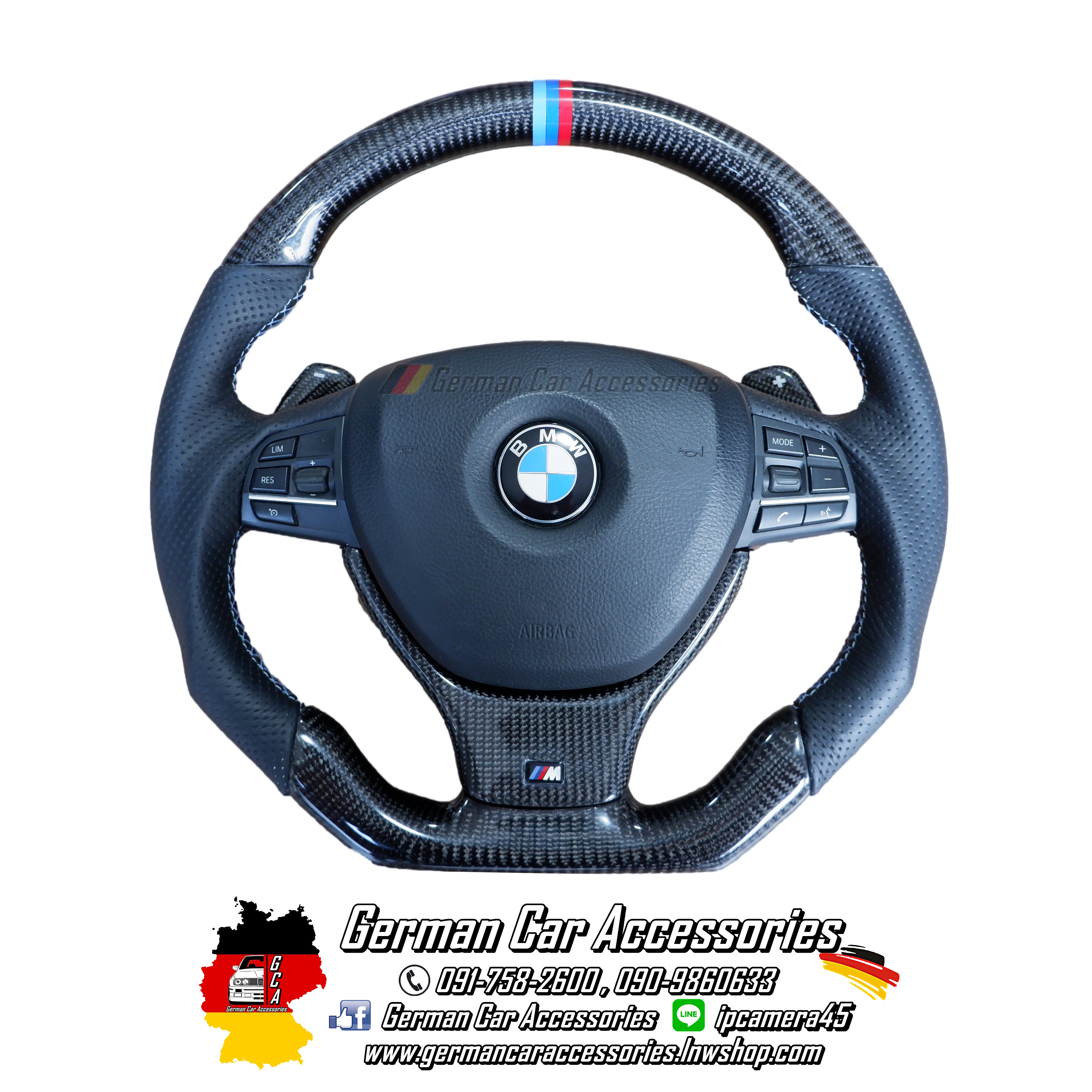 พวงมาลัยCarbon F10 แบบมีPaddle Shift