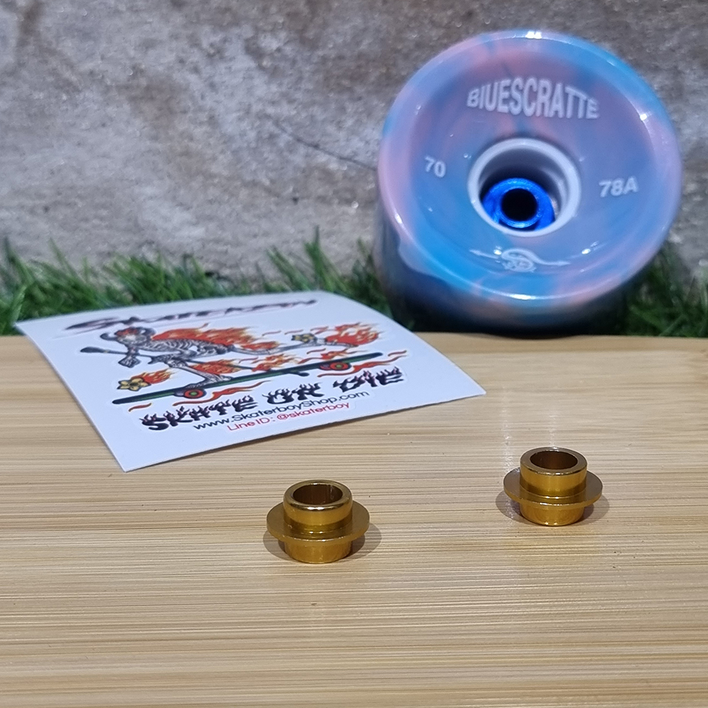 [0318] UFO Spacer ลดช่องว่าระหว่างลูกปืนภายในล้อสเก็ตบอร์ด สูง17mm ช้วยถนอมแกนล้อ