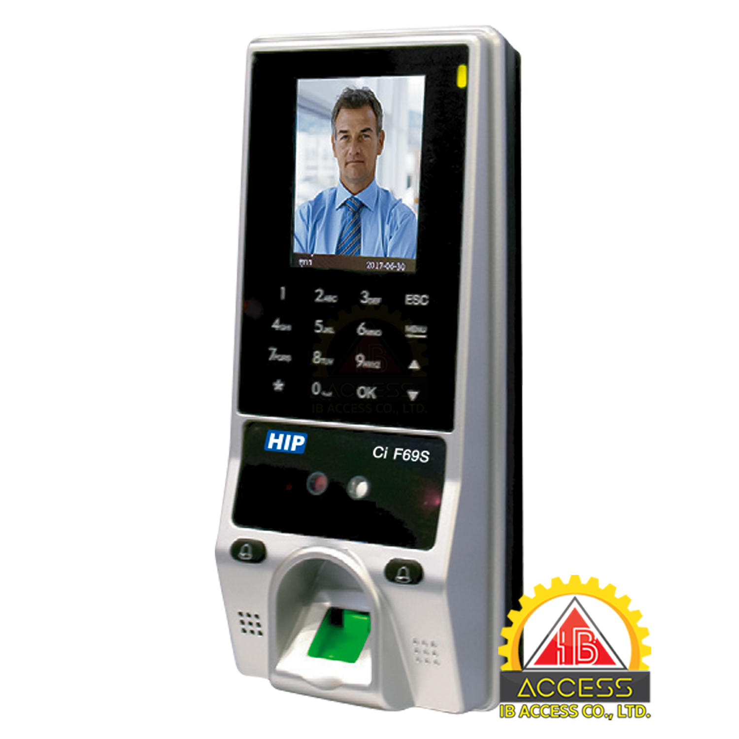 เครื่องสแกนใบหน้า ยี่ห้อ HIP รุ่น CIF69S รองรับระบบ Access Control