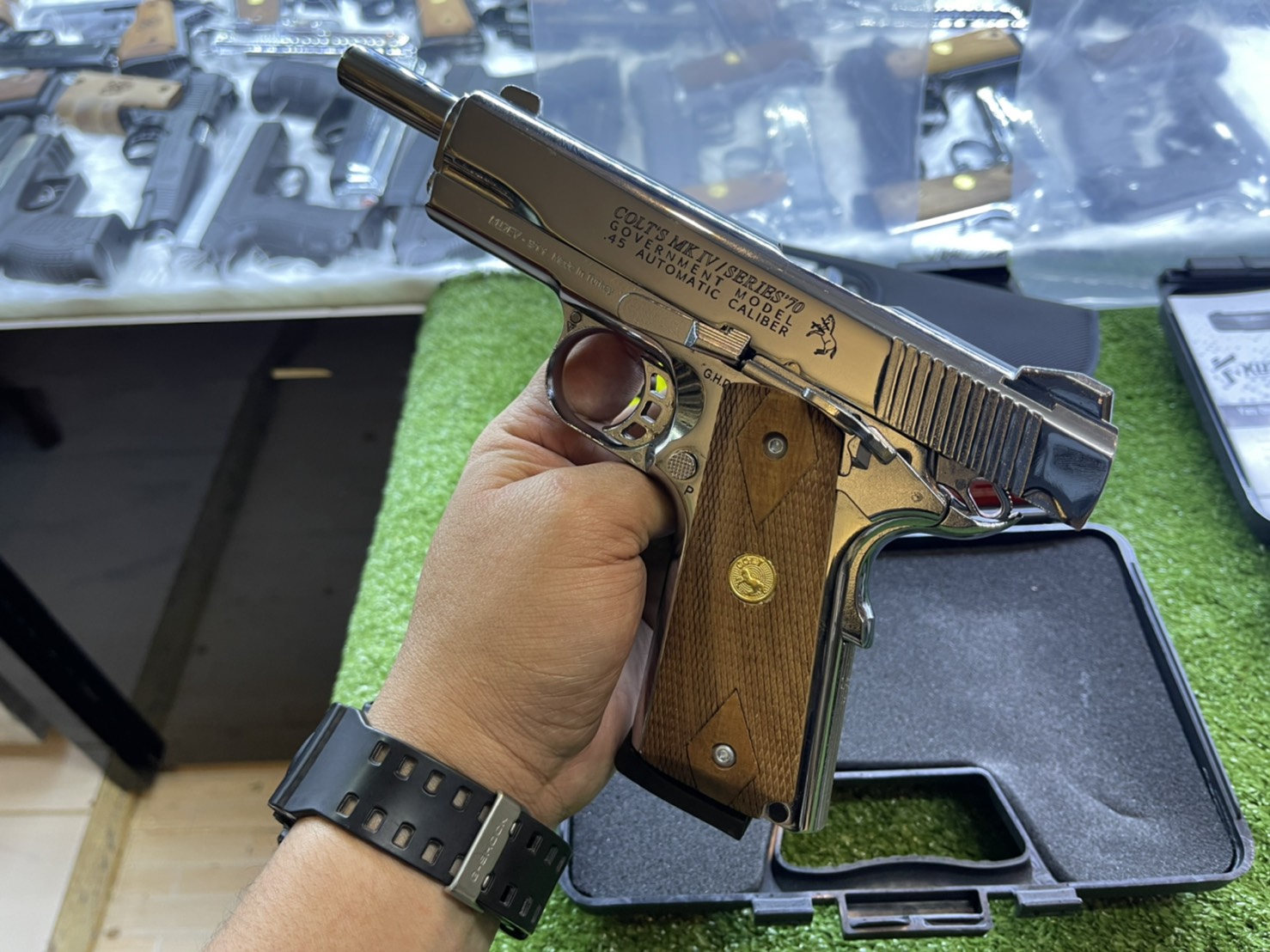 KUZEY M1911 ลาย Series 70 ลำกล้อง 5"เงินเงา