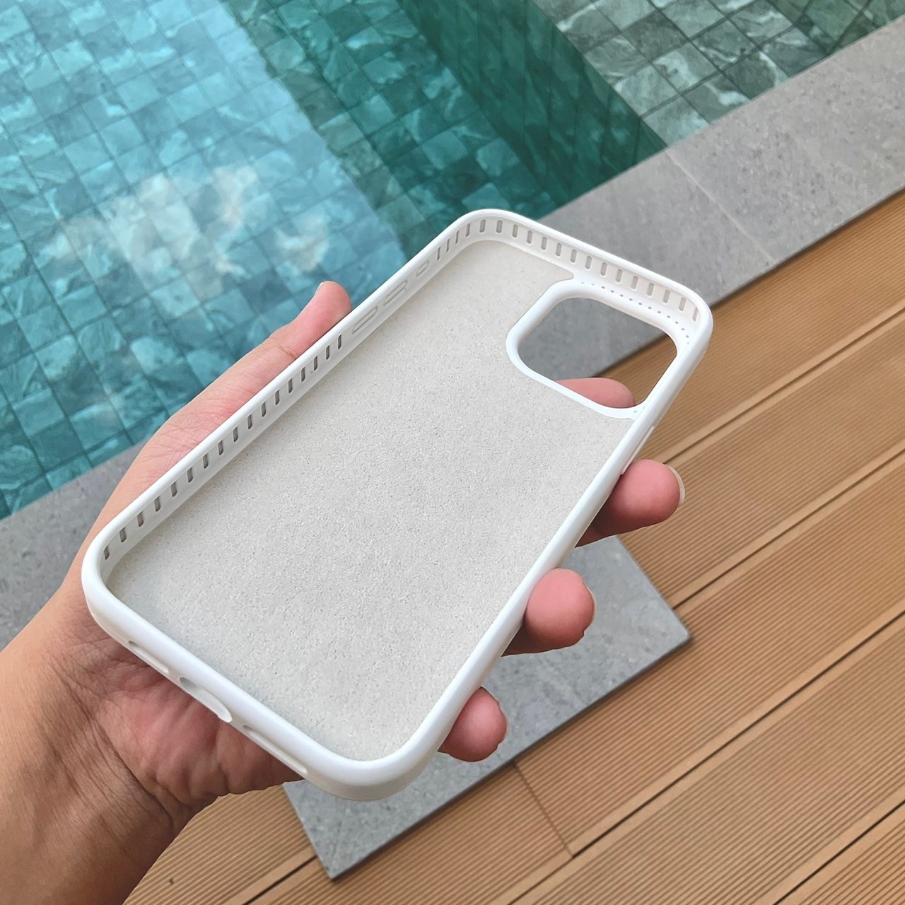 Silicone premium case v.3 (white colors)