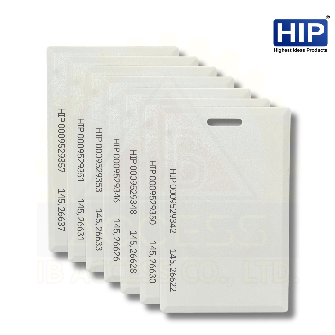 บัตรคีย์การ์ด Proximity Card แบบหนา 1.8 mm. ยี่ห้อ HIP (ไม่เรียงเลข) ไม่มีขั้นต่ำ