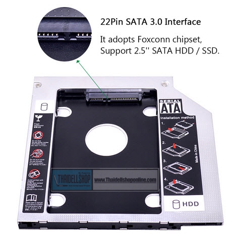 HDD Caddy 9.5 mm Case HDD Enclosure Hard Disk Bracket for Notebook