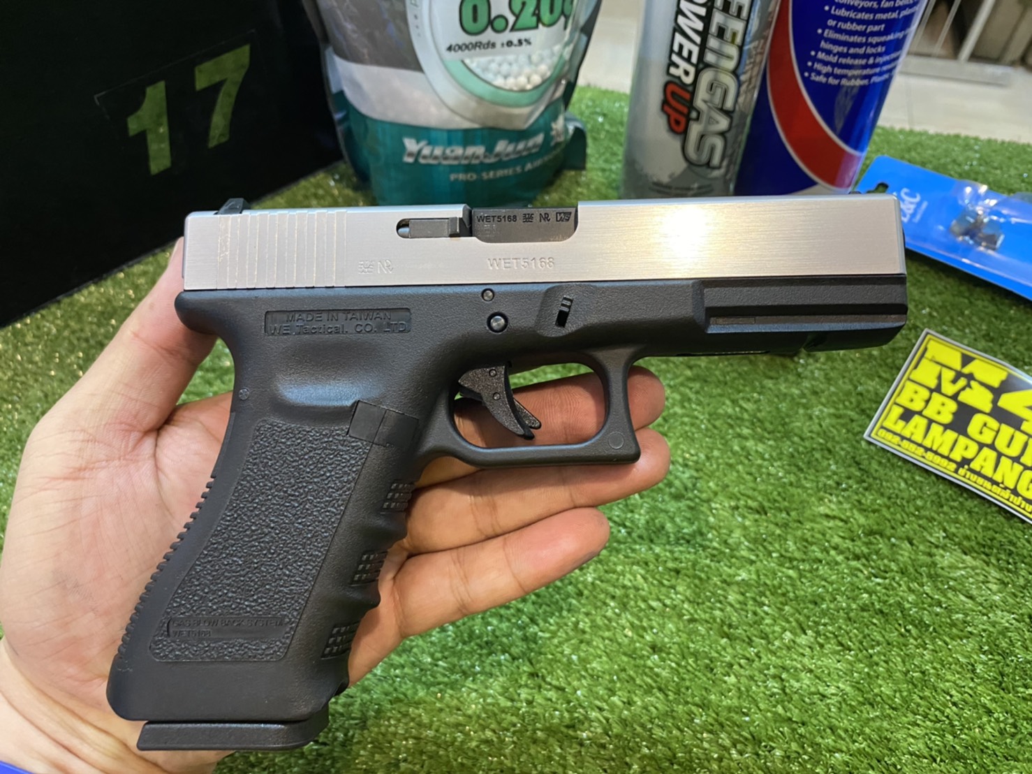 WE Glock17 Gen3 – สีเงิน