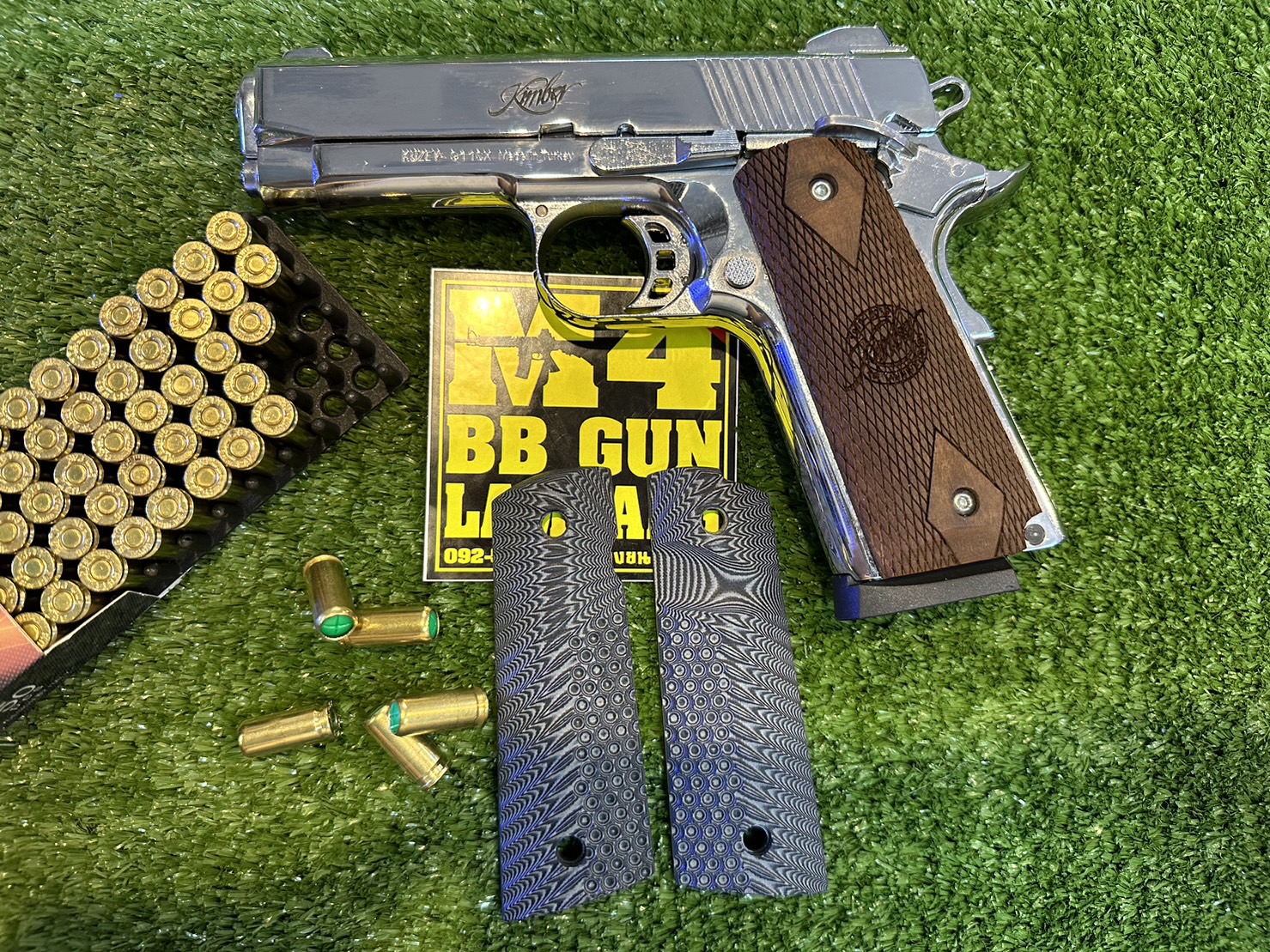 KUZEY M1911 ลาย KIMBER ลำกล้อง 4" สีเงินเงา