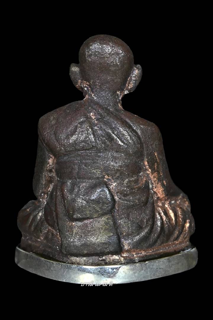 รูปเหมือนหลวงปู่หงษ์ เนื้อ : นวะดินไทย ครอบเงิน