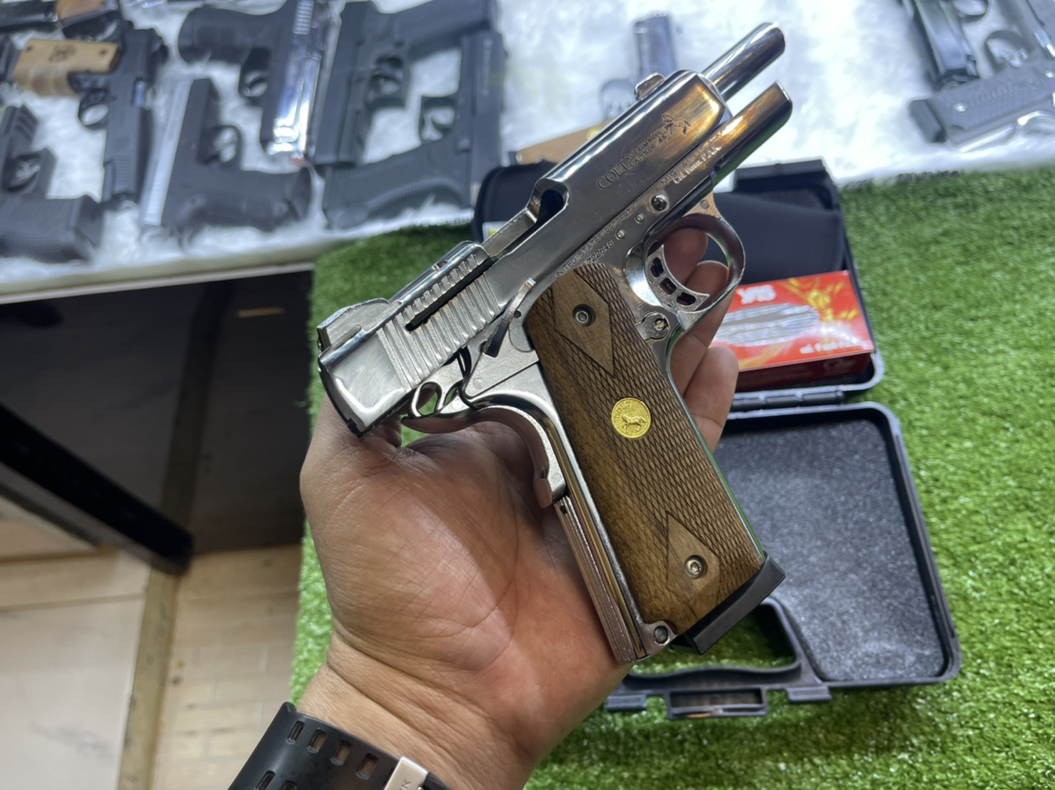 KUZEY M1911 ลาย Series 70 ลำกล้อง 4" เงินเงา