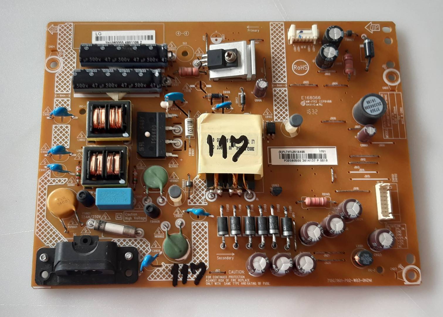 อันที่ 117 LG 32LH500D ซัฟฟลาย 715G7801-P02-W03-0H2M ดีเทสแล้ว