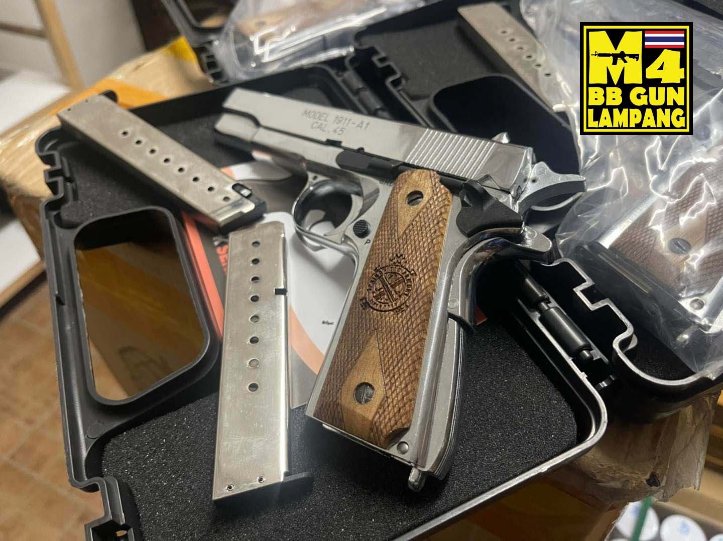 AKSA COLT 1911 ลาย Spring Field สีเงินเงา