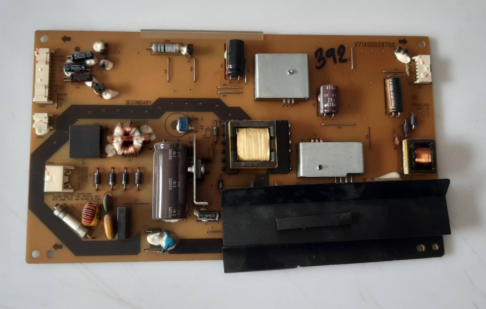 อันที่ 392 TOSHIBA 32P1300VT ซัฟฟลาย V71A00028700 ดีเทสแล้ว